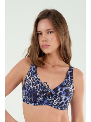 Louren B21023 Balenli Toparlayıcı Leopar Bikini Takım