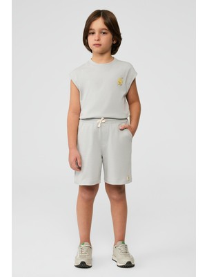 NBT BSC Bg Store Erkek Çocuk Gri Şort