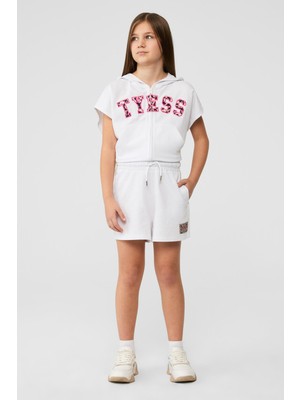 Tyess Bg Store Kız Çocuk Beyaz Şort