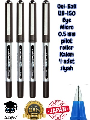 0.5 mm Pilot Roller Kalem UB-150 Mikro Eye Uni-Ball Made In Japan %100 Orjinal