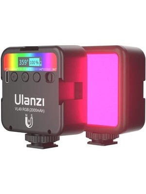 Ulanzi VL49 Rgb Mini Vlogger Youtuber Manyetik LED Işık