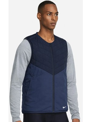 Nike Running Therma Fit Repel Synthetic Fill Sentetik Dolgulu Termal Reflektörlü Erkek Koşu Yelek Lacivert