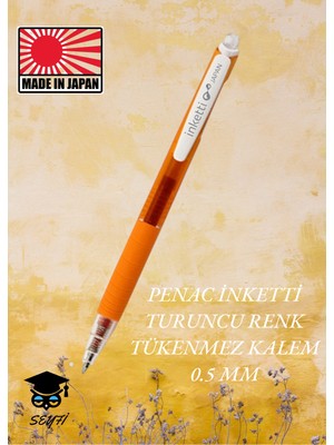 Penac Inketti Jel Tükenmez Kalem Basmalı 0.5 mm Uç Inceliği