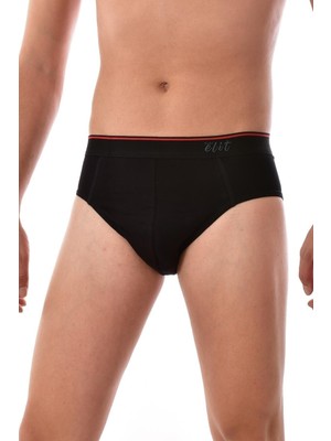 Tutku Elit Erkek Siyah Kemerli Slip 1351 Elasthan Desenli Likralı Konforlu Boxer