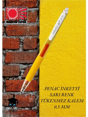 Penac Inketti Jel Tükenmez Kalem Basmalı 0.5 mm Uç Inceliği