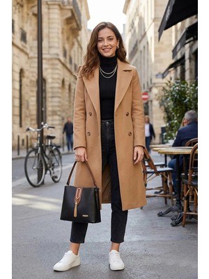 Ayakkabı Fuarı Elit SNMS-1438C Kadın Omuz Çantası Siyah