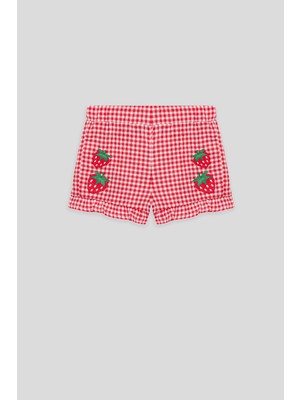 GB Baby Bg Store Kız Bebek Ekose Şort