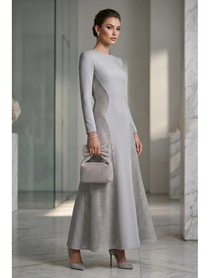 Ayakkabı Fuarı Elit PM37006 Kadın Taşlı Abiye Çanta Beyaz