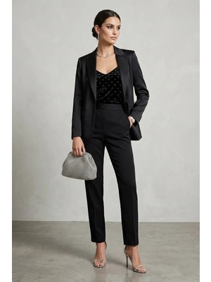 Ayakkabı Fuarı Elit PM37058 Kadın Taşlı Abiye Çanta Beyaz