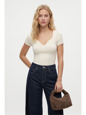 Ritnice Kadın Serena Ekru Poliamid Şık Bluz