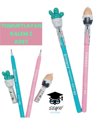 Seyfi Kırtasiye Eğlenceli Yumurtlayan Kurşun Kalemler 2 Adet