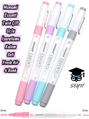 Monami Essenti Twin Çift Uçlu Işaretleme Kalem Seti