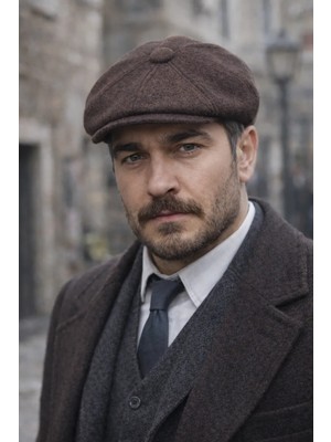 Zee Ingiliz Tarzı David Beckham Model 8 Parça Peaky Blinders Eşref Kasket Şapka