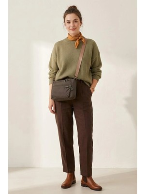 Ayakkabı Fuarı Elit SNMSI-6025T Kadın Suya Dayanıklı Omuz Çantası Taş