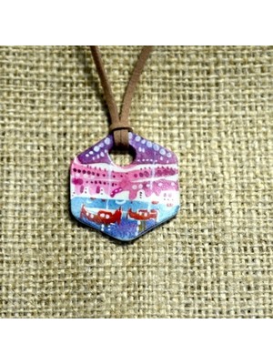 Derin's Design Art El Yapımı Seramik Kolye