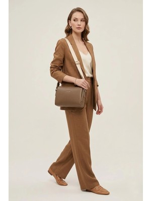 Jacquline CLIM531-1C Kadın Omuz Çantası Vizon