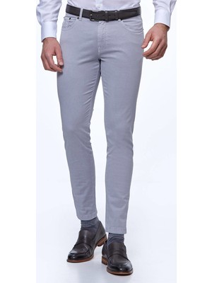 Hemington Slim Fit 5 Cep Açık Gri Chino Pantolon