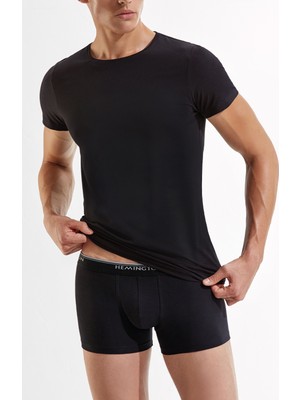 Hemington Pamuklu Siyah İç Giyim T-Shirt