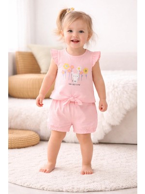 GMG Collection Baby Hello Little Şort Tişört 2'li Takım