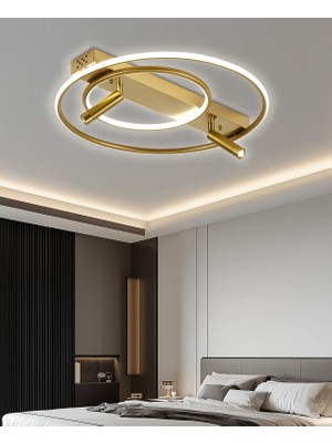 Apliqa Damon Yuvarlak 60 Watt Eskitme Spotlu 3 Renk LED Plafonyer Avize