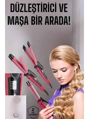 Marsilyan Saç Şekillendirici Düzleştirici ve Maşa Isı Ayarlı