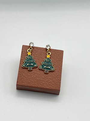 Badiva.co Yeniyıl Çam Ağacı Küpe