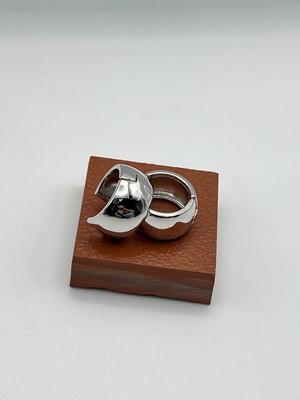 Badiva.co Kalın Halka Küpe (Silver) 2.2cm