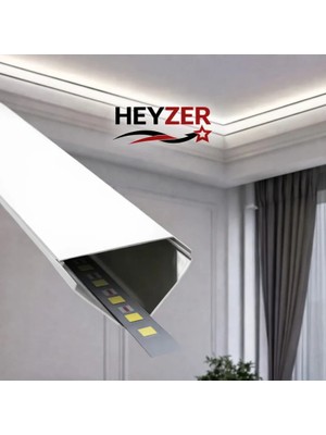 Tavan Köşe Alüminyum LED Profil 3 METRE (LEDSİZ)