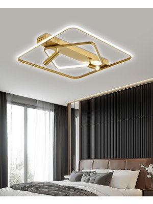 Apliqa Damon Kare 80 Watt Eskitme Spotlu 3 Renk LED Plafonyer Avize