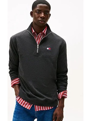 Tommy Hilfiger Erkek Tjm Regular Badge Half Zip Sweatshirt