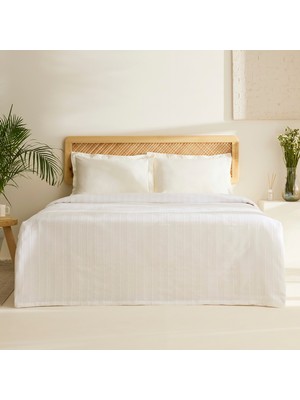 Karaca Home Verona %100 Pamuk Çift Kişilik Pike Beyaz