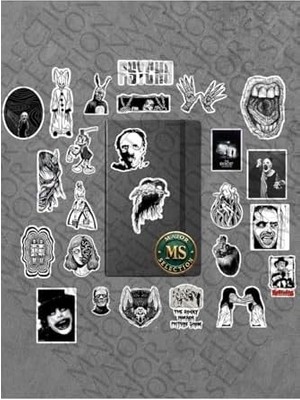 Data Store And Horror Paketi/bullet Journal Defter Çıkartma Ajanda Laptop Etiket