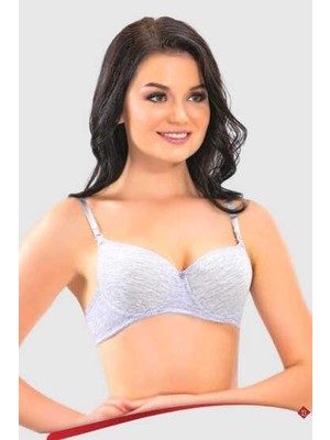 1000 Liza Desteksiz Telli Sütyen 6lı Paket Gri