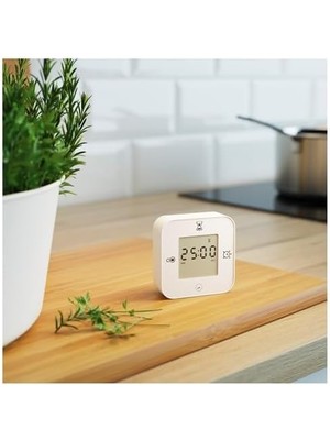 Data Store 4 Fonksiyonlu Masa Saati Beyaz Renk Saat/termometre/alarm/zamanlayıcı