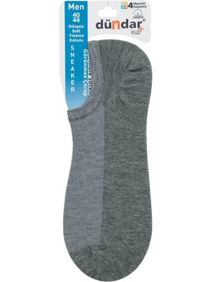 Dündar Çorap 5558 Dündar Erkek Penye Sneaker 12LI Paket Gri
