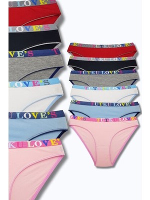 574 Tutku Kadın Caroline Bikini 12LI Paket Asorti