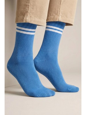 Katia & Bony Erkek Şeritli Soket Çorap Mavi