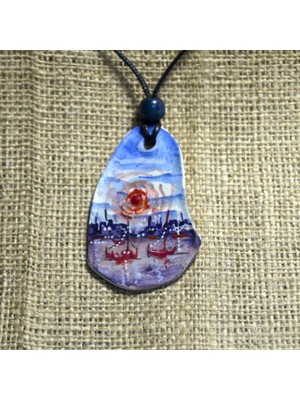 Derin's Design Art El Yapımı Seramik Kolye