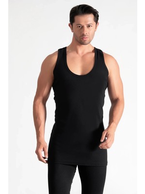 0101 Tutku Erkek Penye Atlet 6lı Siyah