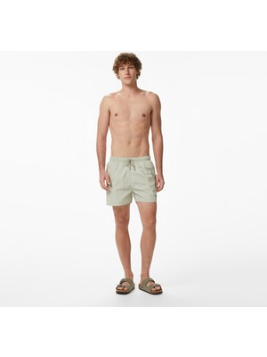 UNITED4 Comfort Fit Erkek Krem Deniz Şortu.TAS