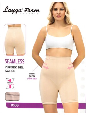 11003 Layza Form Yüksek Bel Korse Ten