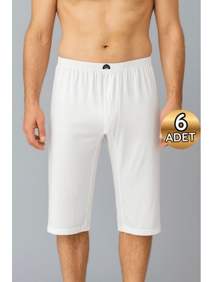 4021 Gümüş Erkek Osmanlı Donu 6lı Paket Beyaz