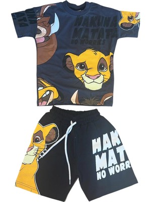 GMG Collection Baby Aslan Desenli Şort Tişört 2'li Takım