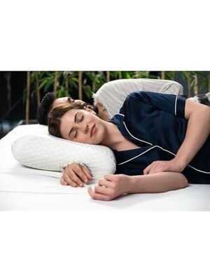 Data Store Whiteblanco Ortopedik Visco Boyun Destekli Çift Sevgili Yastığı