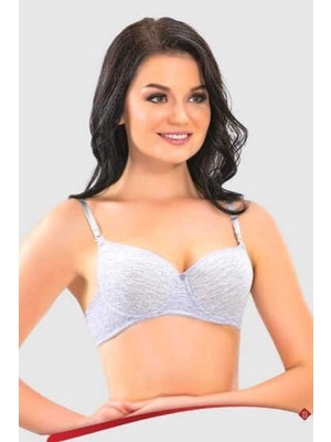 (1010) Liza Destekli Telli Sütyen 6lı Paket Gri
