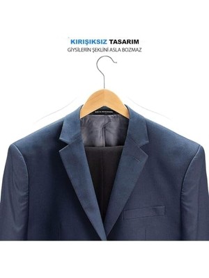 Data Store 6 Adet Ahşap Elbise Askısı,etek,pantolon,elbise,gömlek Için Dolap Içi Tahta Askı,gardrop Askısı (6)