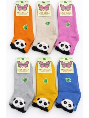 Miss Bella Kadın Üç Boyutlu Havlu Patik 12LI