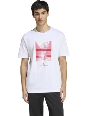 Adidas M Out Kayak T Whıte Beyaz Erkek Kısa Kol T-Shirt