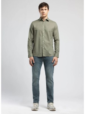 Lee Cooper Regular Fit Haki Erkek Gömlek 262 Lcm 241002 Ketsa Haki