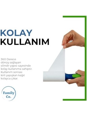 Data Store Co. Kedi Köpek Saç Kıl Tüy Toplayıcı Rulo 1 Rulo 6 Yedek Her Biri 60 Yaprak